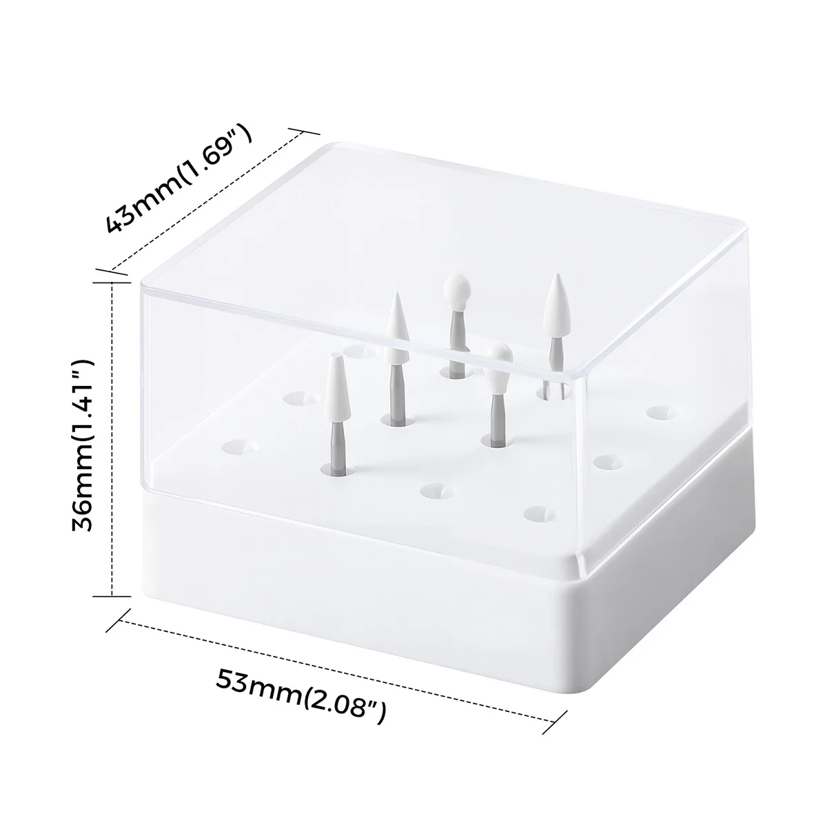 5個/パック 歯科用ポリッシャー ホワイトストーン FG 研磨バー コーン型 フレイム型 ラウンド型 高速ハンドピース用 1.6mm ラボツール AZDENT