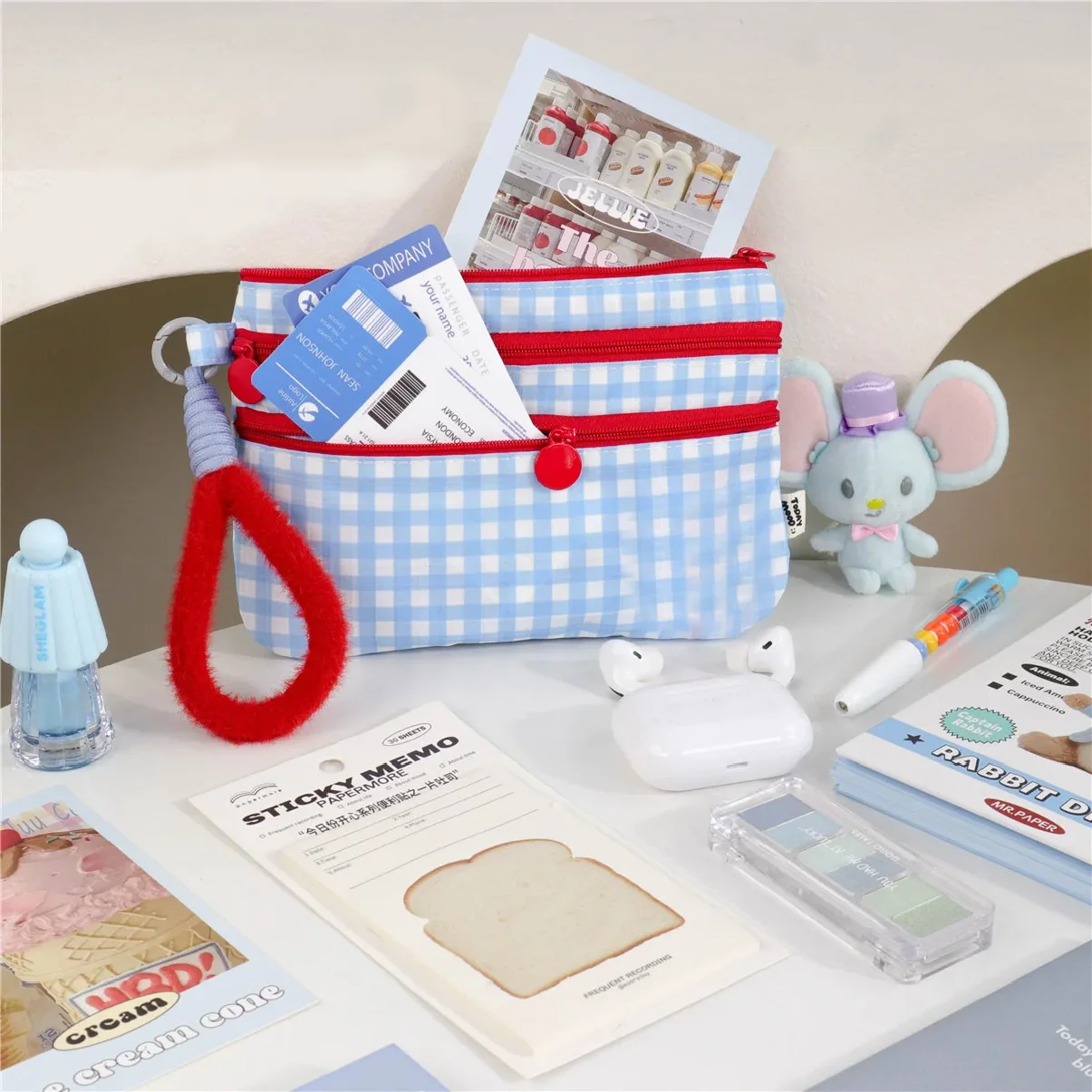 

Travel Passport Holder Wallet - Waterproof ID Card Organizer for Airplane Tickets, Visa, boarding Pass & Credit Cards, RFID Bloc