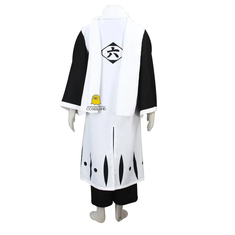 Aa69Anime Bleach Kuchiki Byakuya 코스프레 의상 가발 검은 색 사신 복장 유니폼 천년 혈액 전쟁 분리 남자 W