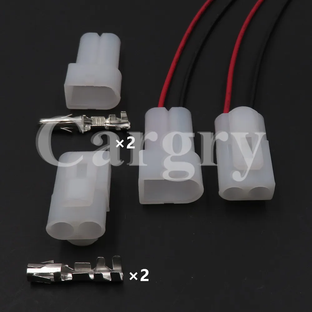 1 Set 2P 3.5mm Auto Socket AC Assembly 811972575 811972577 Connector Motorcycle Cable Plug