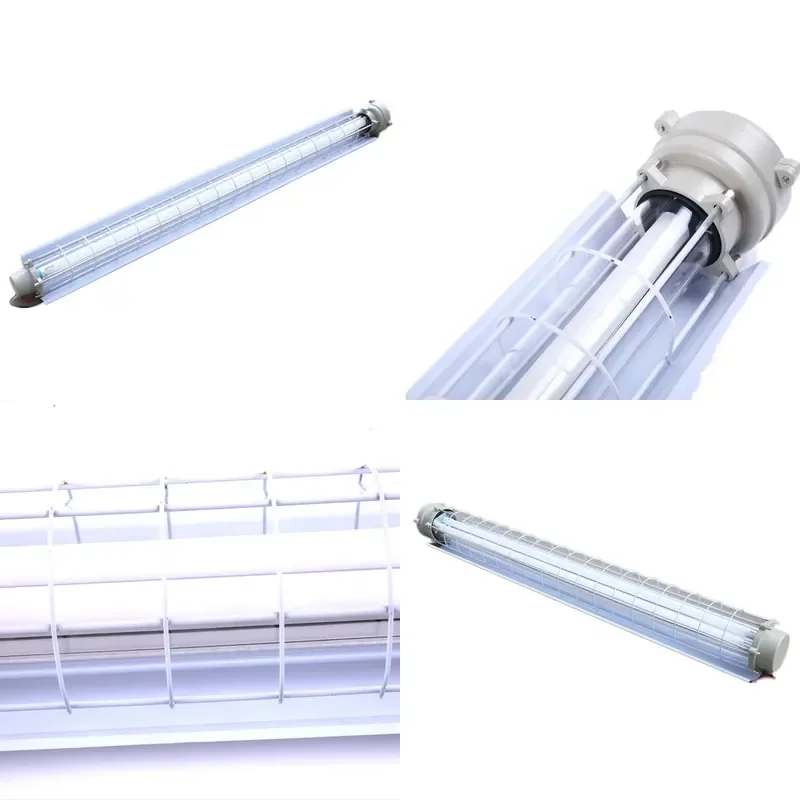 High Lumen T5 T8 G13 4ft Fluorescent Lighting Fixture 2x36W IP65 Three Proof Explosion Proof LED Tube Light
