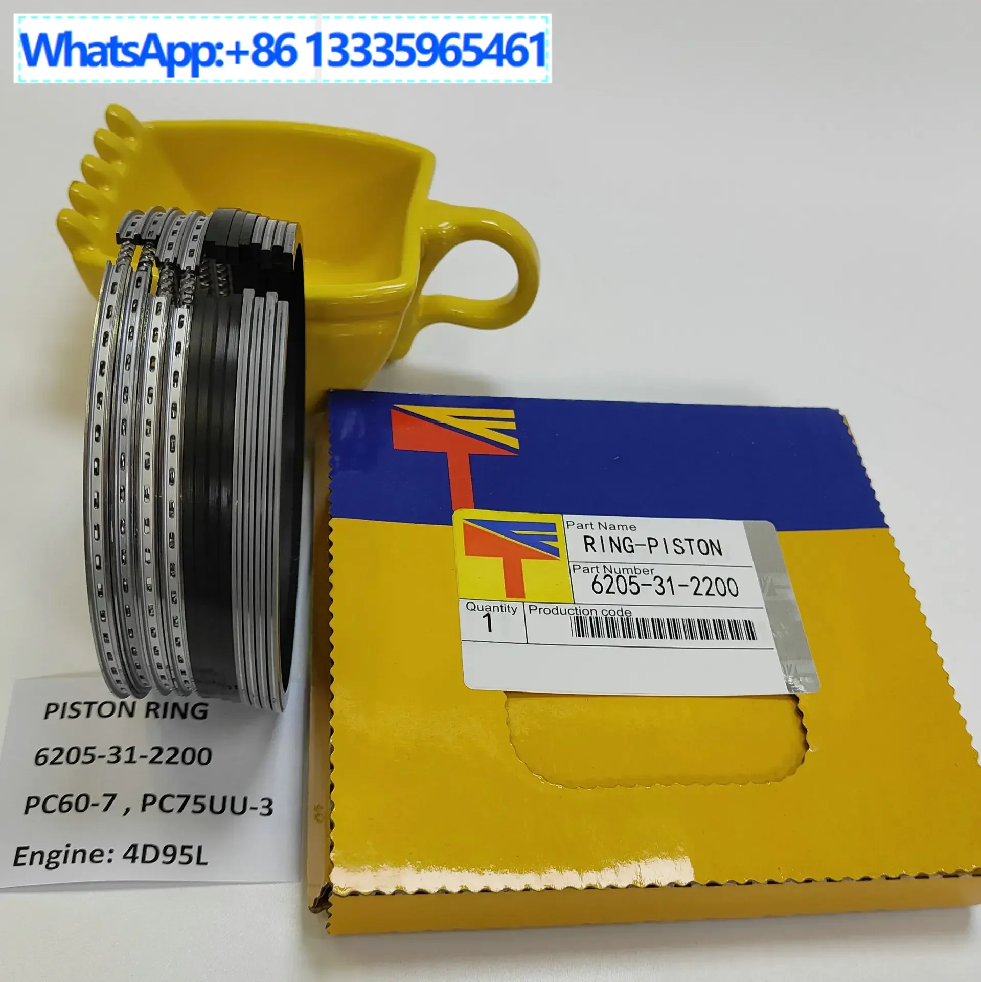 2PCS Supply Engine Parts Piston Ring 6205-31-2200 for PC60-7/4D95L