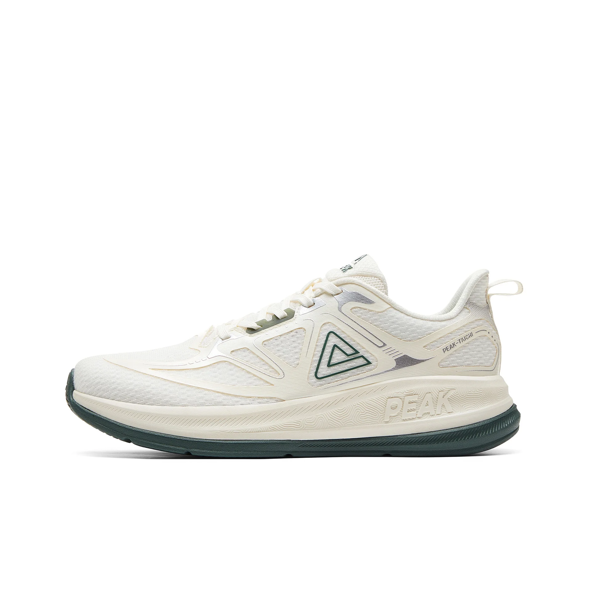 PEAK 24 Hours1.0 Cushioning Breathable Lightweight Rebound Low top Running Shoes Men's Canvas White DH420017