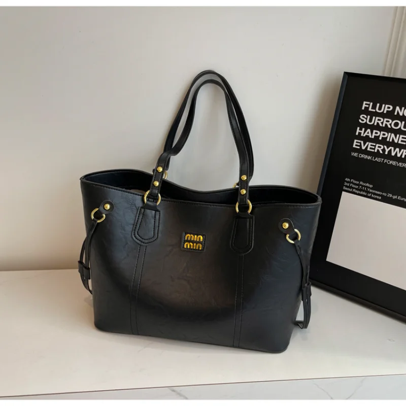 

​2025 Fall Winter Large Tote Bag Leather Crossbody Shoulder Purse, Boho Minimalist Lightweight Eco Gift for Women Commute Daily​