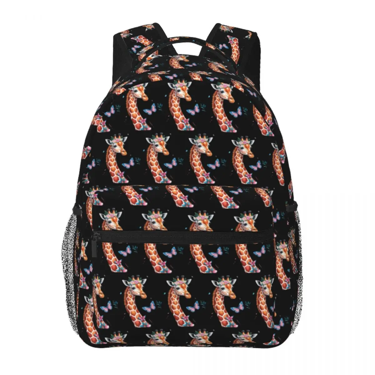 

Cute Giraffe With Flowers I Kids Giraffe Backpack Student Boys Girls BookBag School Bag Computer Shoulder Bags for Men Women