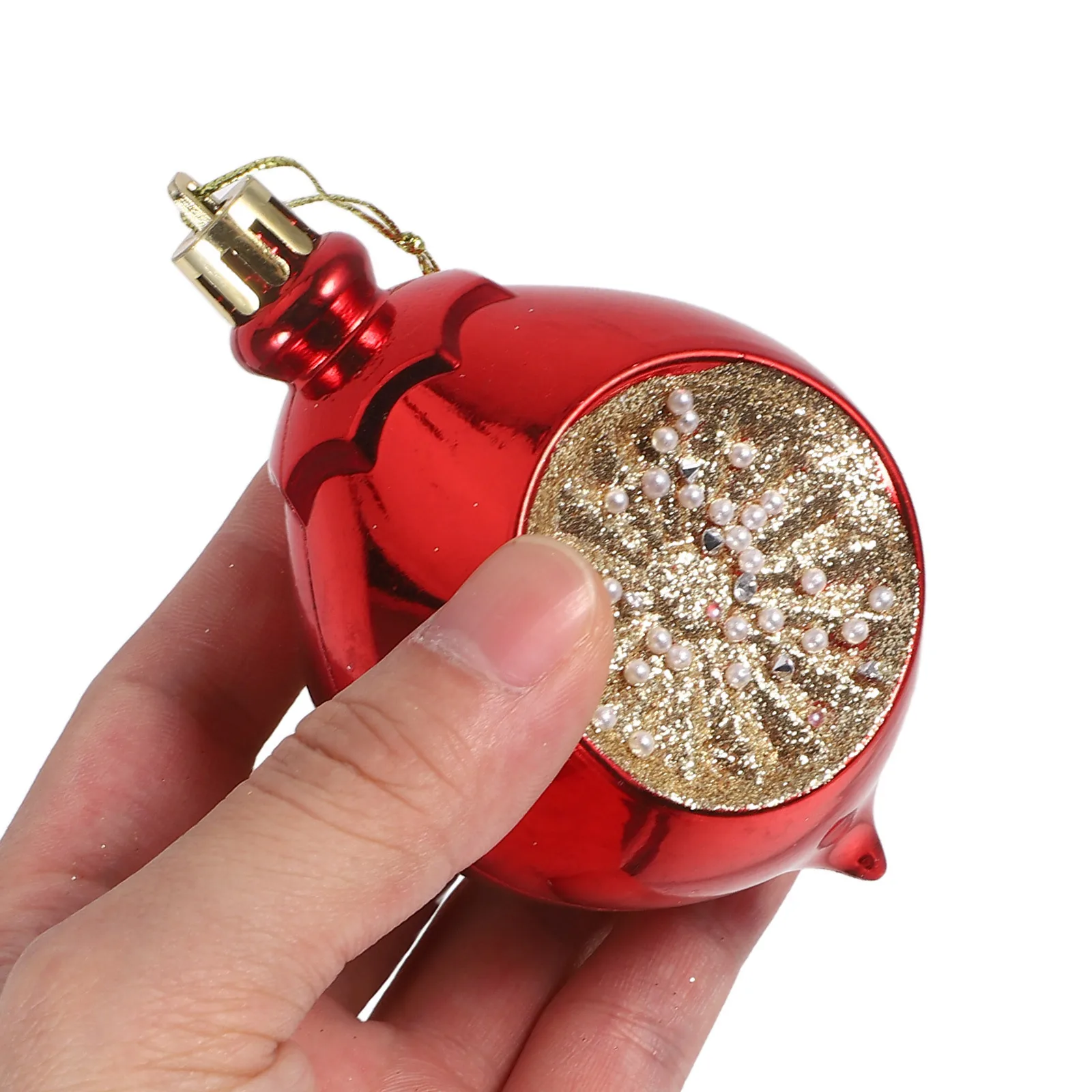 

6 Pcs Christmas Ball Pendant Decorations for Parties Decorative Wedding Ornaments Hanging Baubles Plastic Balls