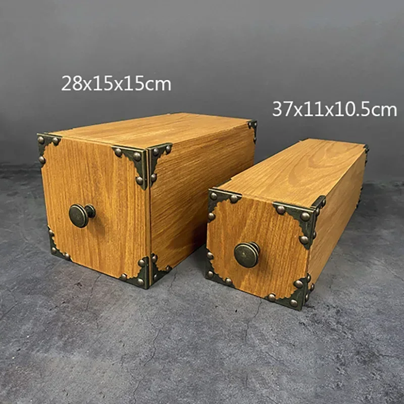 Magic Tricks Wooden Drawer Magic Production Box 37x11x10.5cm - Object Appears from Empty Box, Stage Illusion Prop Magician Funny
