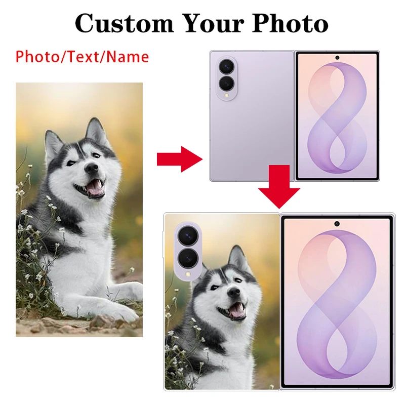 Image of Individuelles Case für Samsung Z Fold8 Wide Fold7 DIY Personalisierte Foto-Handyhülle für Galaxy Z Fold 8 Ultra 8Ultra 7 Anpassbare Hüllen