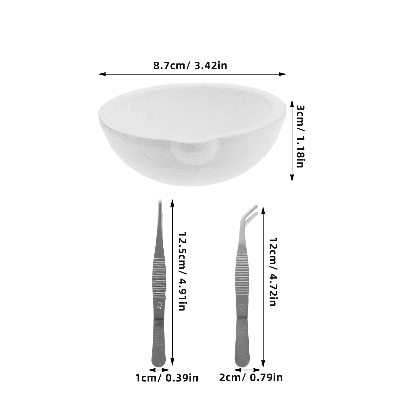 

1 set Quartz Bowl Ceramic Melting Crucibles High Temperature Resistant Lab Accessories for Metal Casting for Laboratory