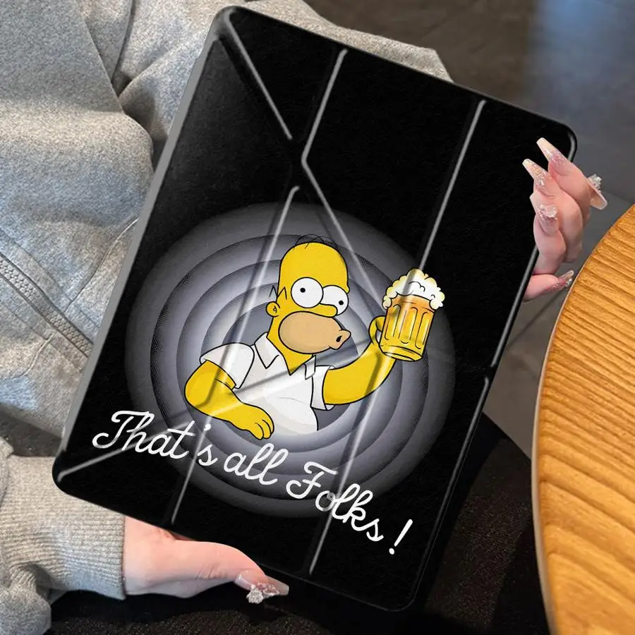Homers Bart S-Simpsons Art Tablet Case For iPad 10th Gen 9th 11th Air 8 M2 M3 3 12th Mini 7 6 5 Pro M4 13 2025 2026 With Pen