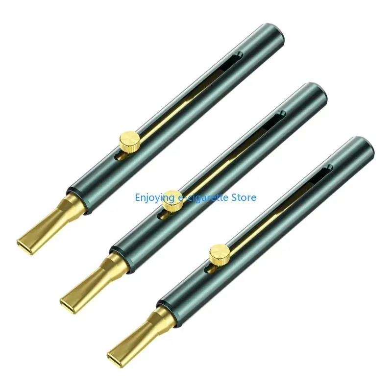 Ethernet Cable Straightener Tool for Home Wiring and RJ45 Work with Two Slot Tip, Slide Insert and Metal Body Use Y4QF