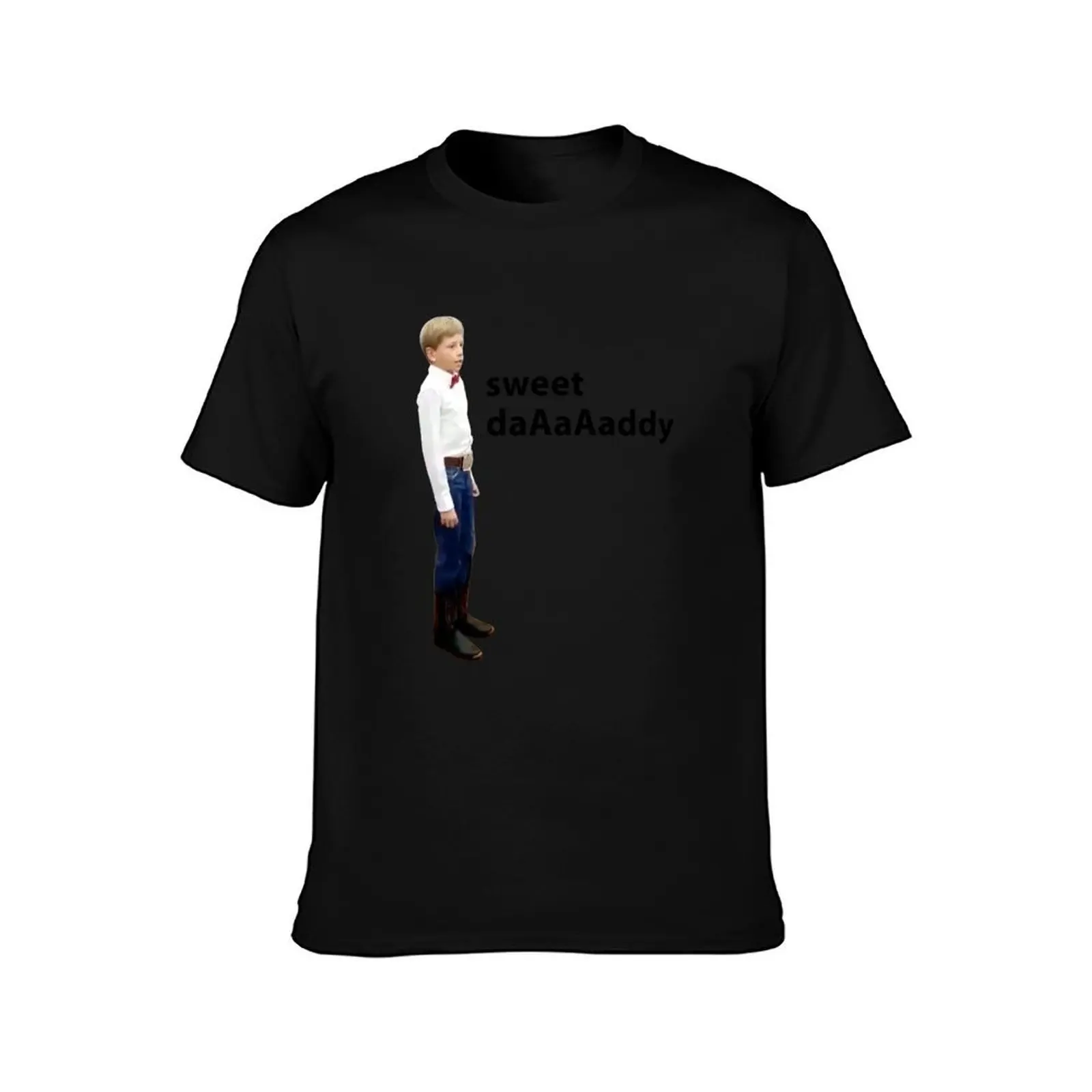 Walmart Yodel Kid Sweet Daddy T-Shirt, Summer Casual Cotton Tee, Oversized Streetwear Tops, Vintage Graphic Print, 100% Cotton