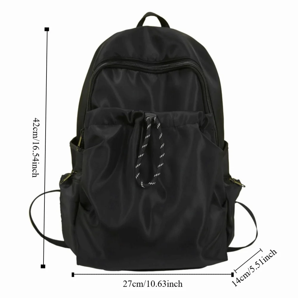 Portable Small Pack Sport Nylon Backpack Korean Style Handbag Solid Color Shoulder Bag Fitness Sport Casual Backpack Men