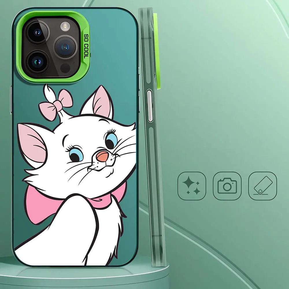 Disney Funny Marie Cat Phone Case for Samsung Galaxy A73 A23 A42 A34 A11 A54 A24 A52 A14 A52s A33 A53 A72 5G Soft Cover