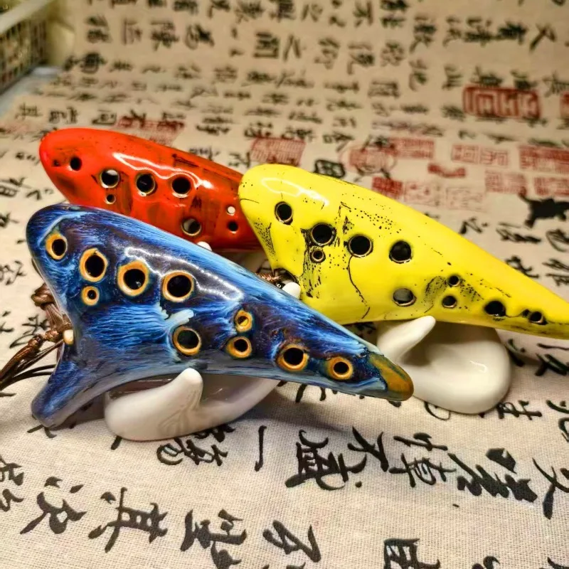 Ocarina de 12 Orificios para Principiantes, Clave de Do Alto, Ocarinas Portátiles para Tocar, Ocarina para Estudiantes Adultos, Instrumentos Musicales Profesionales