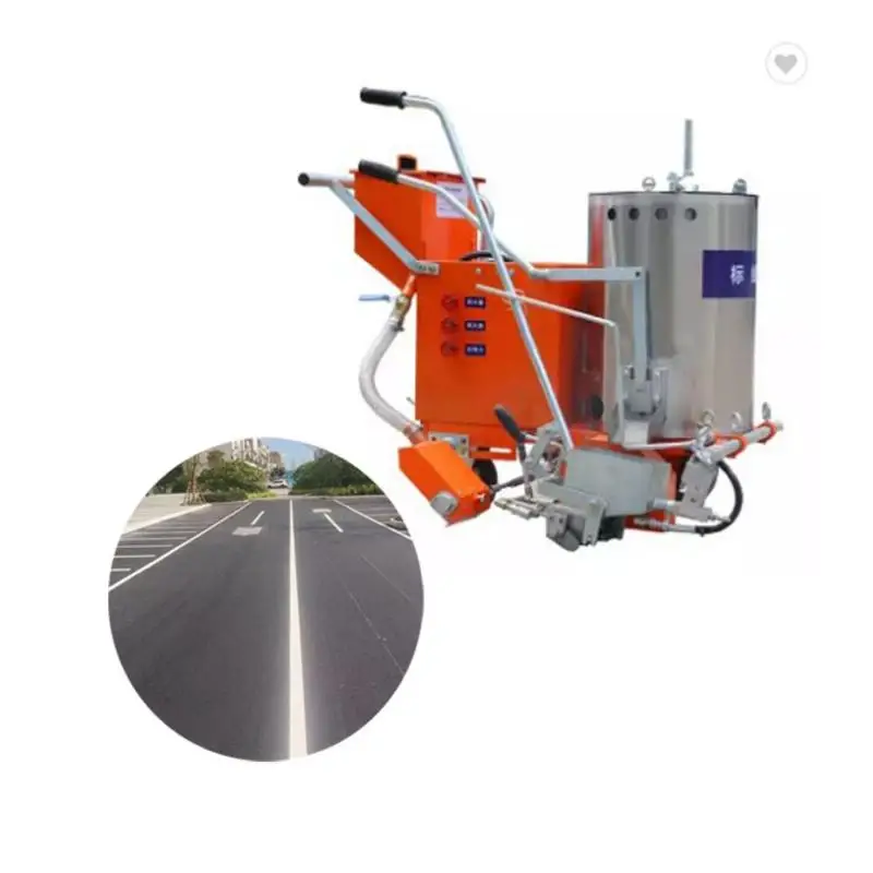 Gas Powered Line Striper Cold Paint Road Marking Machine with High Pressure Airless Pump for Athletic Field Construction