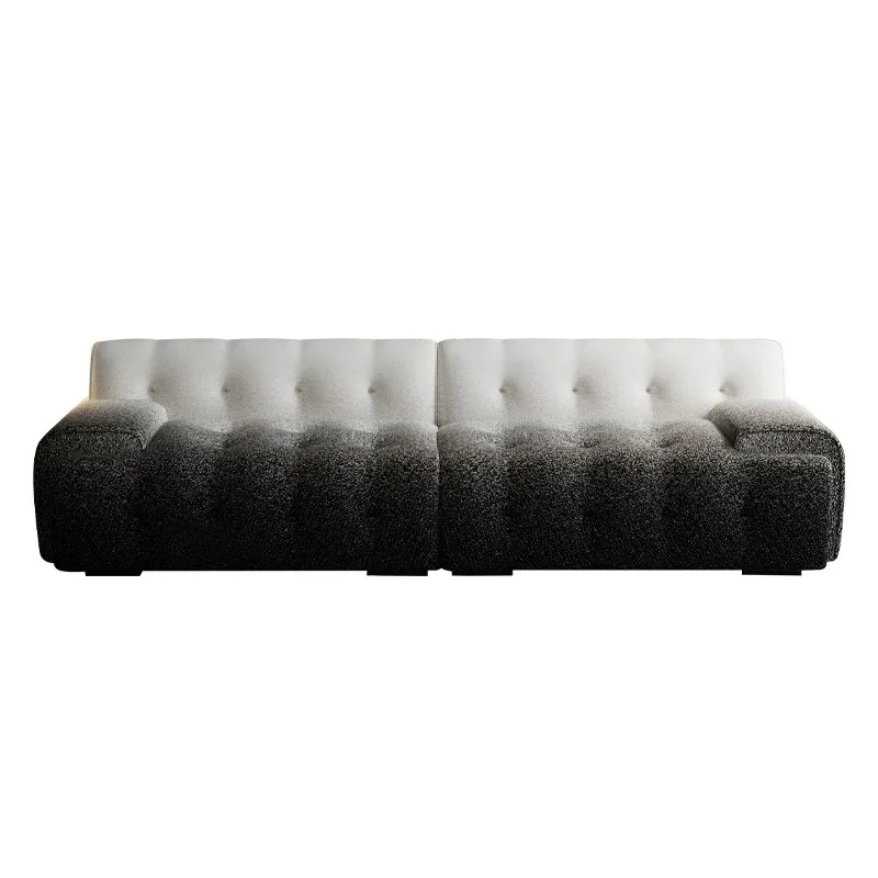 

Gradual change of color, starry sky, sofa, size, Italian style, cream, buckle, straight row, fabric
