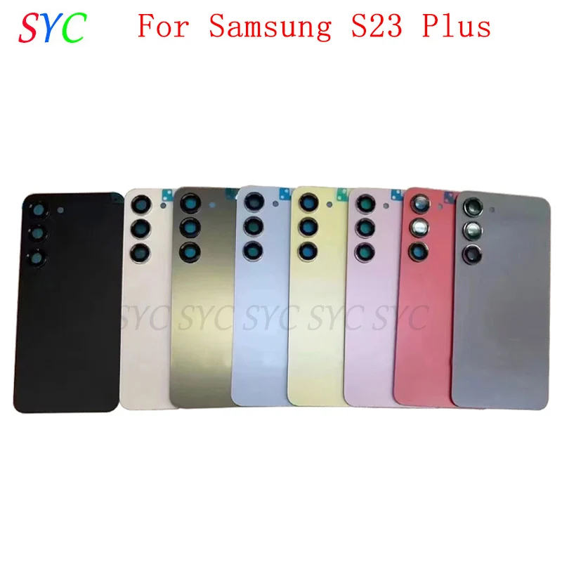 

Rear Door Battery Cover Housing Case For Samsung S23 Plus S916 S916B S916U Back Cover with Logo Repair Parts