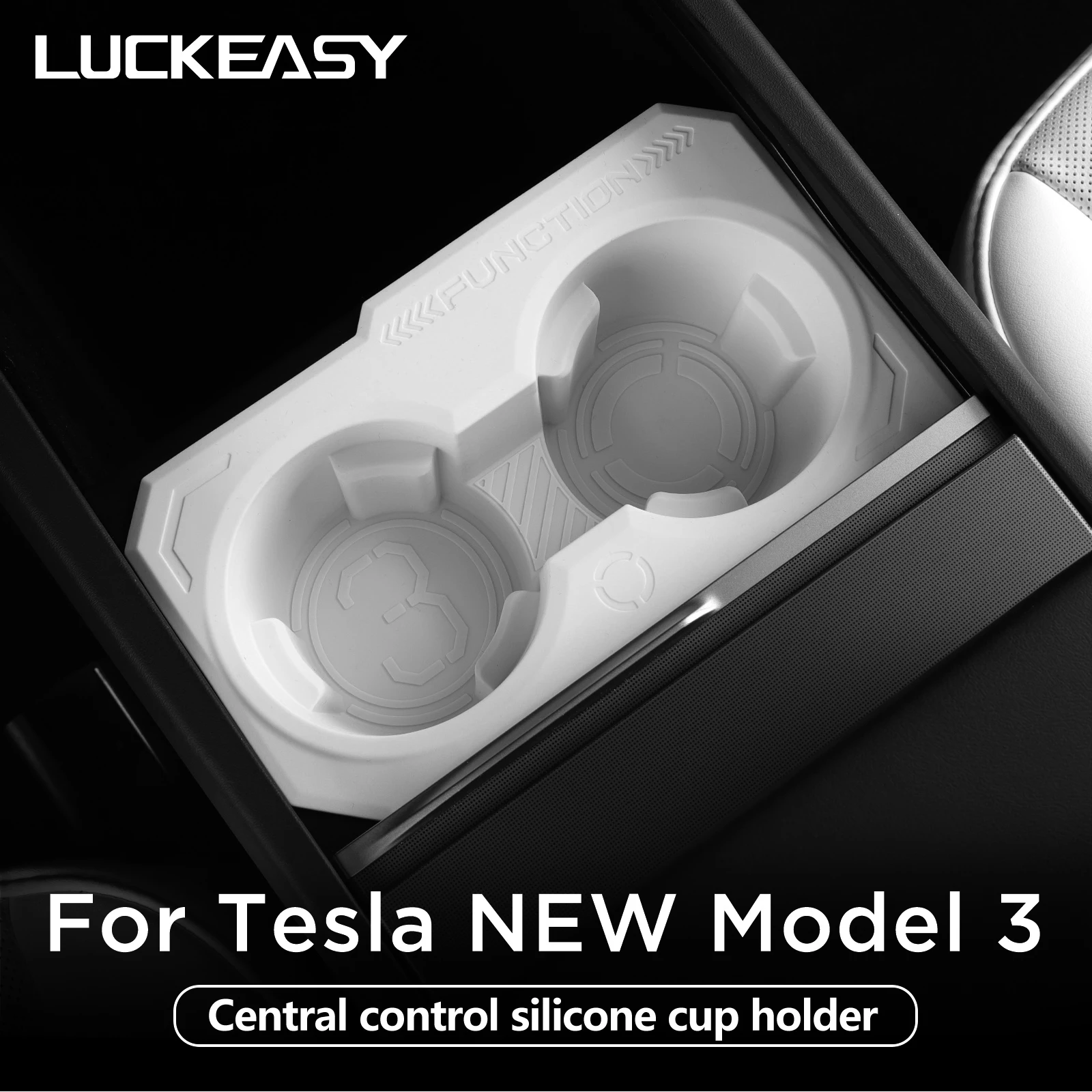 Cup Holder For Tesla Model 3 Highland 2024 Car Interior Accessories Central Control Drinks Holder Silicone Water Cup Storage Box