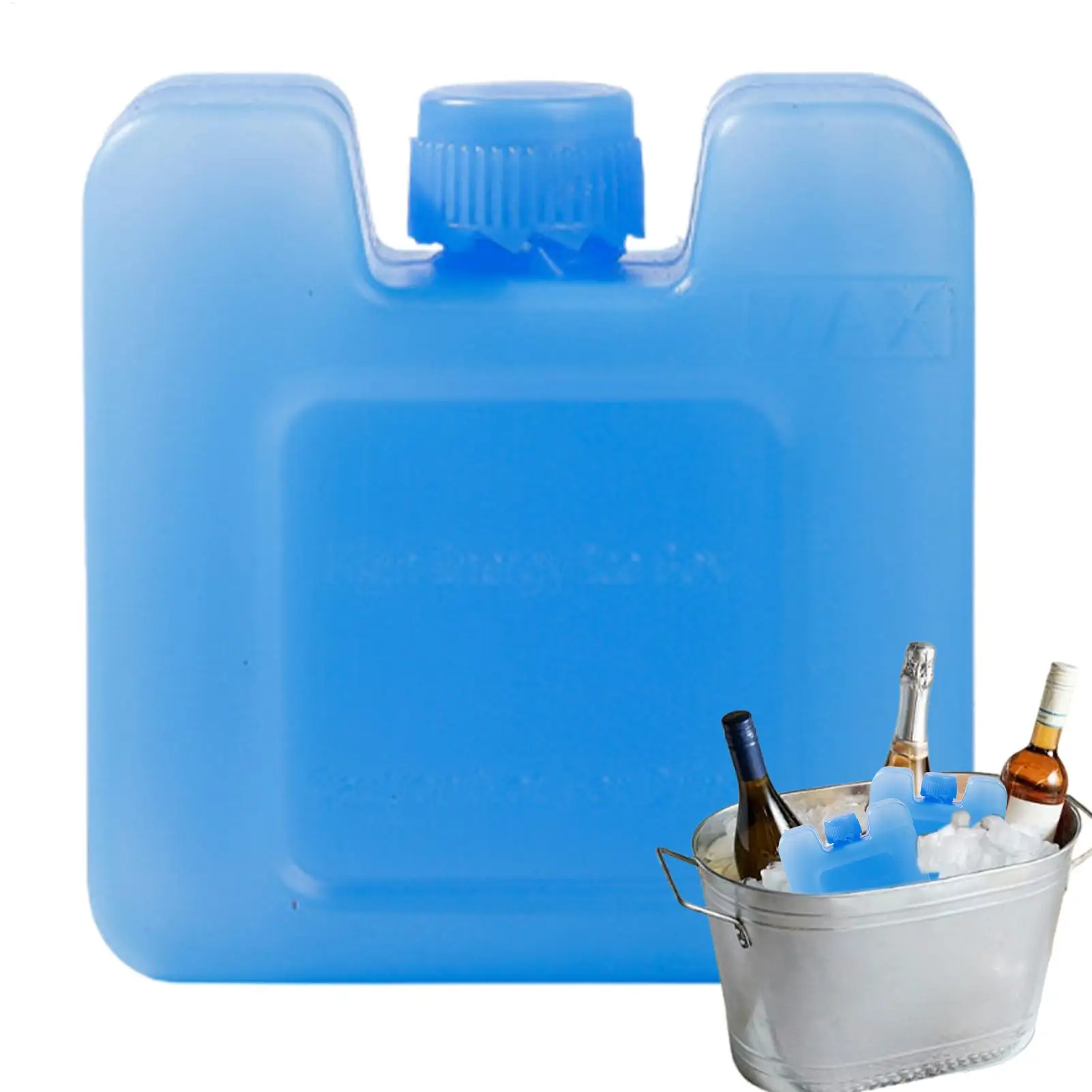7x3x7cm/10x6x6cm Portable Reusable Ice Box New Keep Fresh Refrigeration Refrigerated Shipping Cooling Box HDPE Picnic Cooler Box