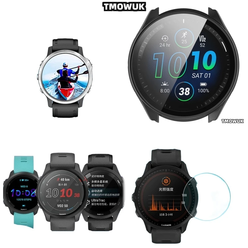 

Easy-To-Clean Tempered Glass For Garmin Forerunner 645 735 745 935 945 955 965 970.