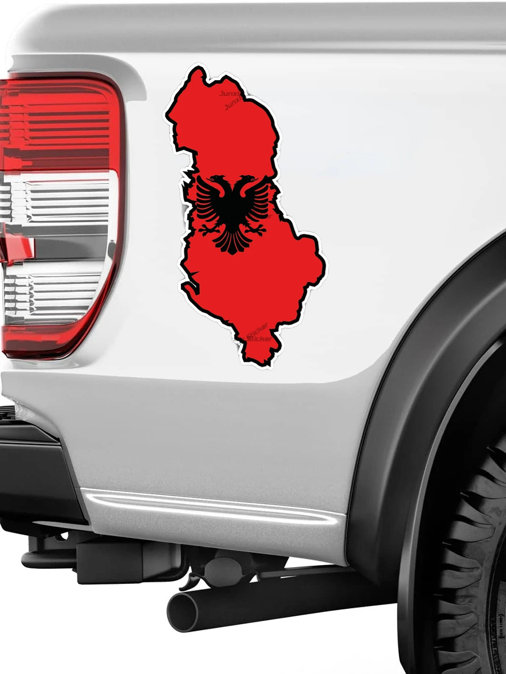 Albania Map Flag Car Sticker Albania Travel Patriotism Decal Cover Scratches Decoration X500 Motorcycle Camping Car Accessories