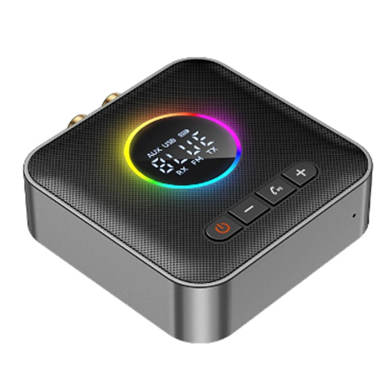 

3-In-1 Bluetooth 5.4 Transmitter Receiver FM Modulator Transmitter 3.5MM AUX Type-C Multi-Point Interface Hifi Music