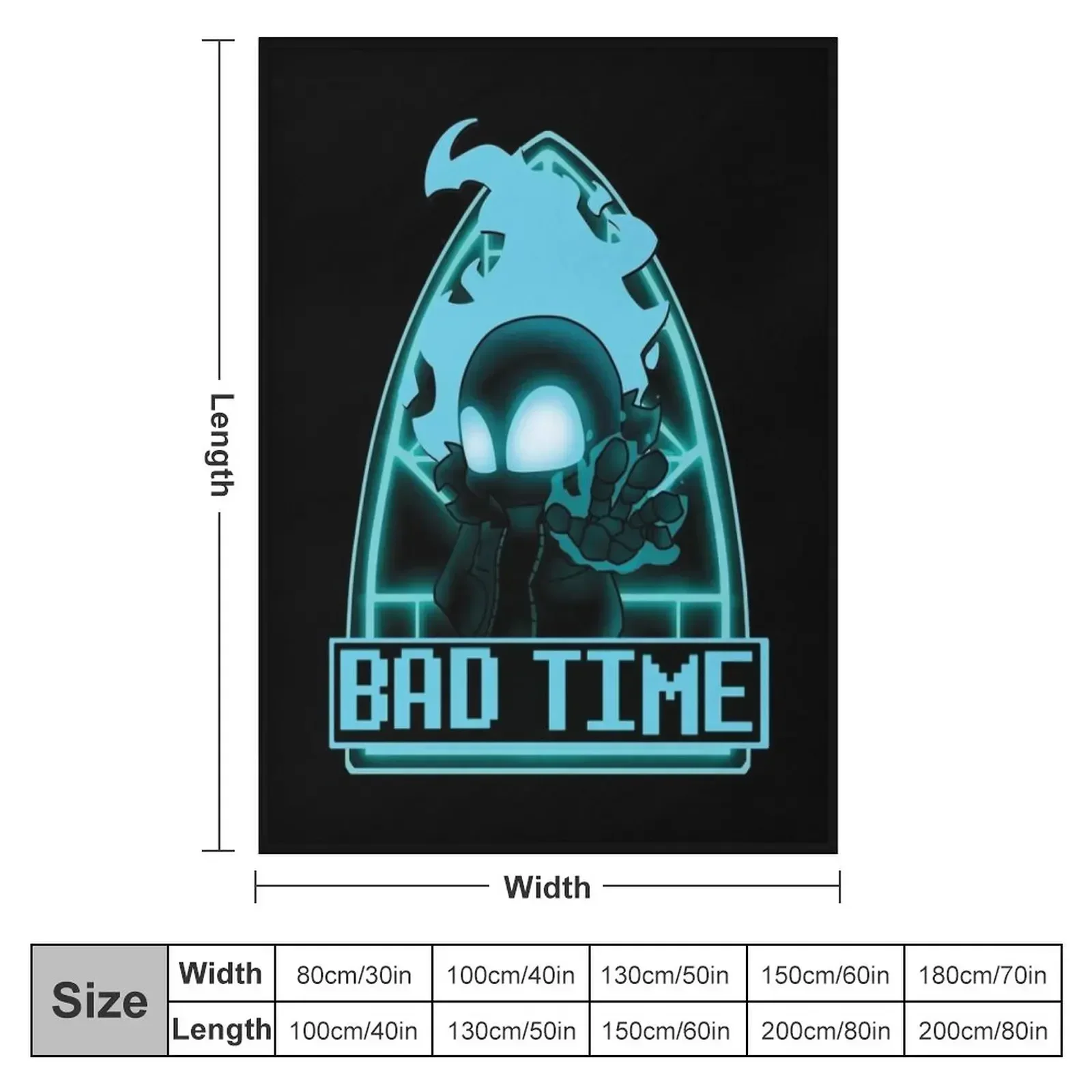 Copy of FNF INDIE CROSS - undertale nightmare sans bad time art Throw Blanket Sofa Throw Sofa Blankets