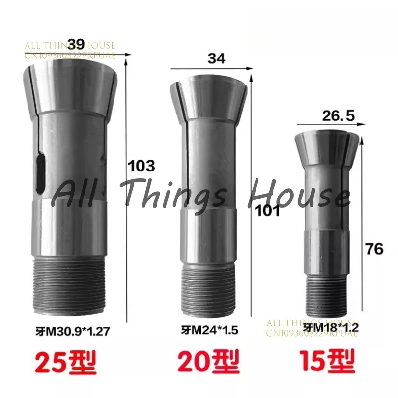 

Automatic Lathe Chuck YB-15/YB-20/YB-25, Instrument Lathe Spring-type Round, Square, Hexagonal Hole