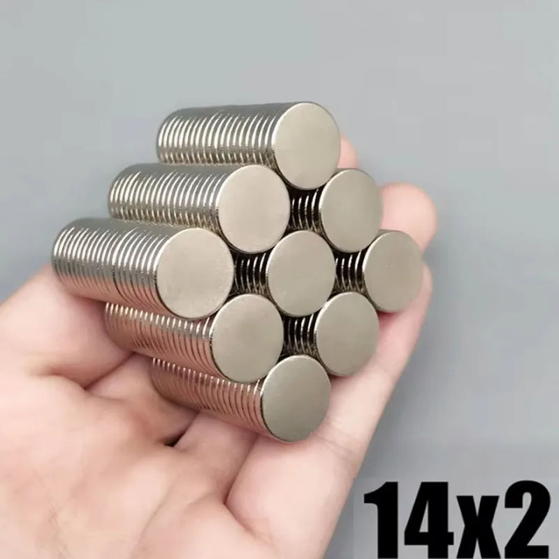 14x2mm 10/20/50/100/200/500pcs N35 Strong Powerful Neodymium Magnets 14mmx2mm Permanent Round Magnetic Magnet Disc 14x2mm