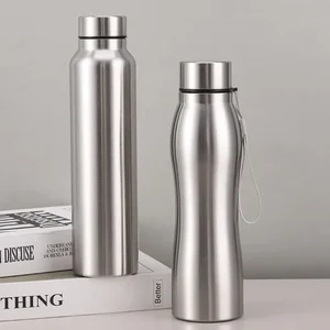 Alta calidad 1000 ml de acero inoxidable Botella de agua de una sola capa taza de agua resistente para el matraz de metal para el gimnasio de deporte para acampar 10 mejores ventas Botella de agua de acero inoxidable 1000ml - №8