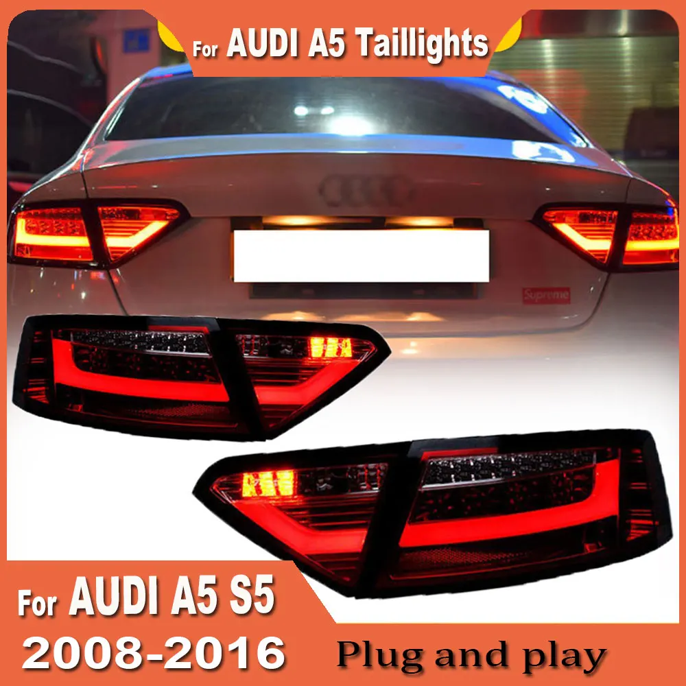 Car Accessories For Audi 2008-2016 A5 taillight S5 LED Trailer Lights TailLamp Facelift Rear DRL Signal Automotive Plug And Play