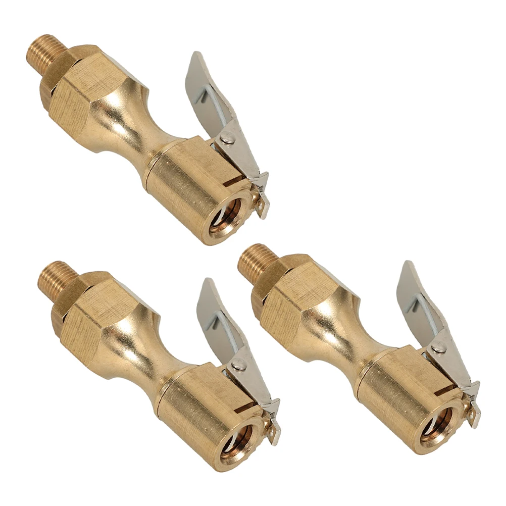 

3Pcs Tire Inflator Air Chuck Secure Locking on Chuck for Cars Buses Trucks Versatile Inflation Tool Tire Accessories