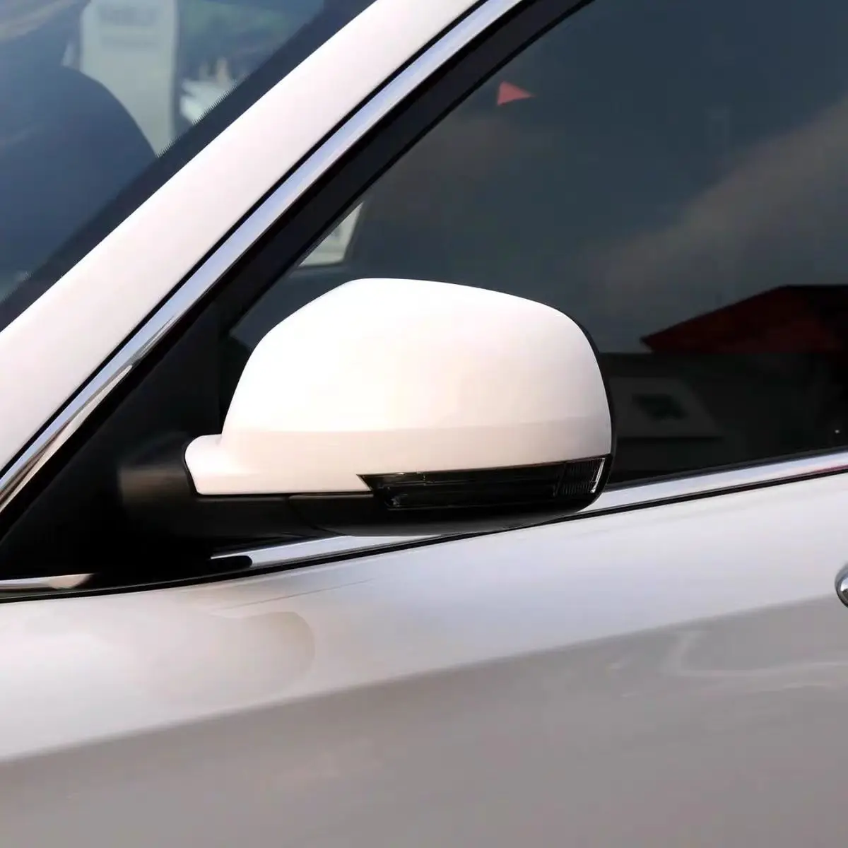 مجموعة مرآة الرؤية الخلفية الخارجية، مرآة الرؤية الخلفية 5 خطوط و8 خطوط أبيض/أسود/أحمر/رمادي/فضي لـ FAW Besturn X80 13-16 #3