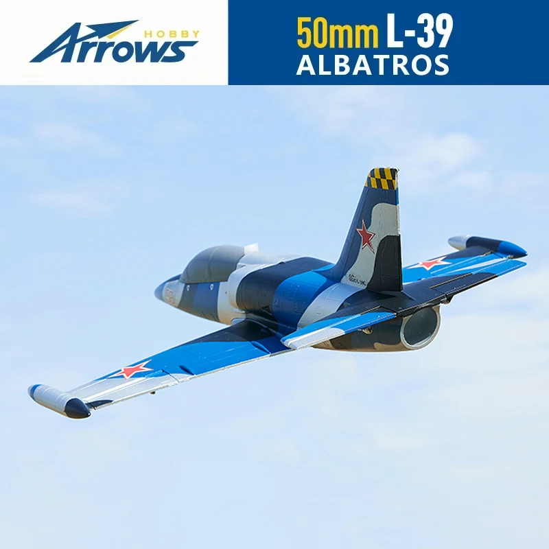 

Радиоуправляемый самолет начального уровня с синей стрелкой, фиксированное крыло, пена для уличной сборки, 50 мм, L39, самолет с дистанционным управлением, игрушки для взрослых и мальчиков