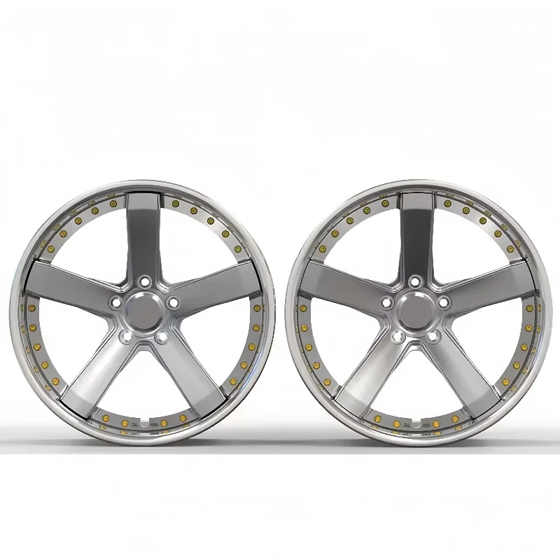 Custom Forged Alloy Rims Gold Face Aluminum Alloy For Land Rover For Ferrari 5x120 18-24 Lightweight Build Deep Concave