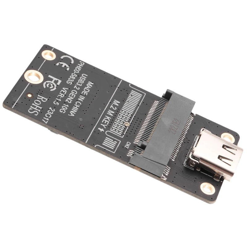 1 шт., переходник M.2 для корпуса SSD Type-C, чип JMS583, 10 Гбит/с, поддержка SSD 2230 2242 2260, черный