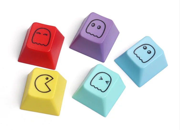 Cartoon face Cherry profile R4 keycaps Artisan PBT Dyesub for mx switch keyboard