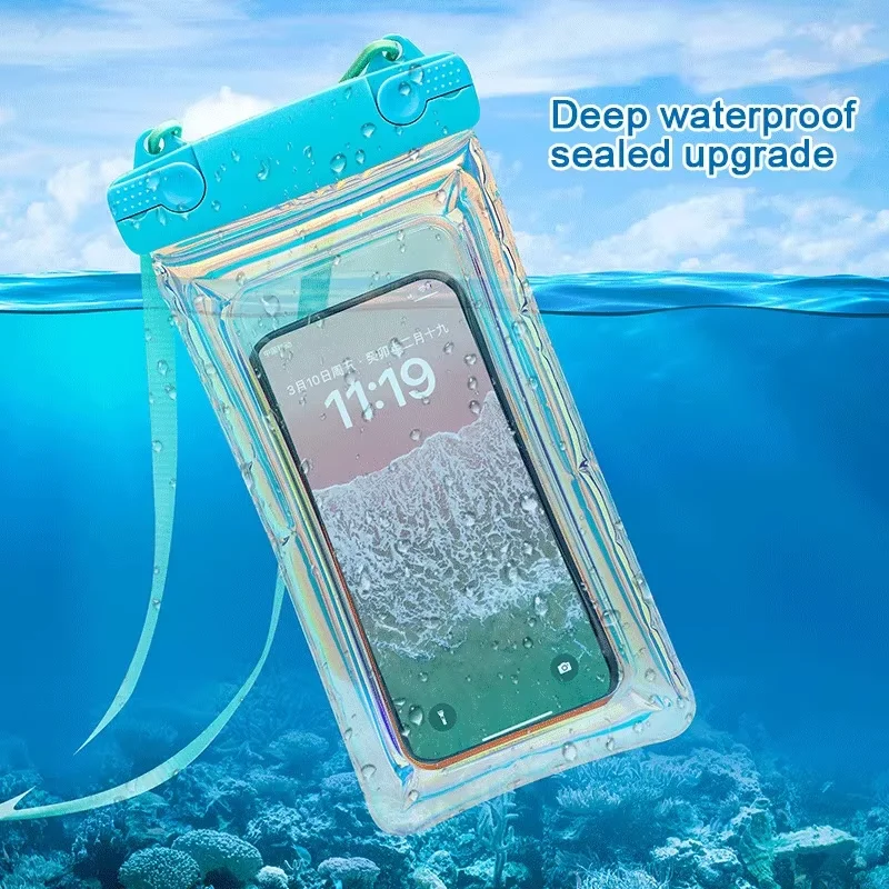 Wodoodporne etui na telefon do pływania, pasujące do iPhone 17 16 15 14 13 12 11 Pro Max X Xiaomi 13 Samsung S23, uniwersalna wodoodporna torba — zdjęcie 3