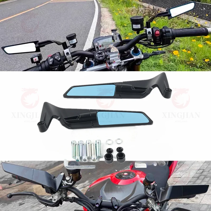 

For YAMAHA MT-03 MT-07 MT-09 MT-10 MT15 X-MAX NMAX TMAX Motorcycle Stablizer Side Mirrors Fixed Wing Rearview Mirror Accessories