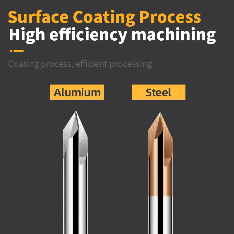 Frez trzpieniowy z węglika spiekanego Kerseo do fazowania, gratowania krawędzi, frez do rowków V, 60 90 120 stopni, 3 ostrza, frez do fazowania.