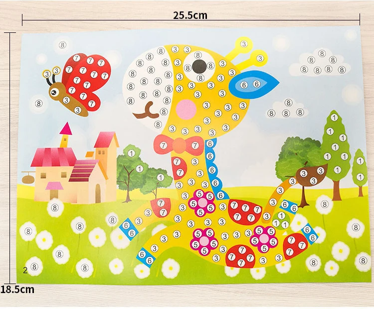 Kids Handmade DIY Diamond Stickers Crystal Paste Painting Puzzle Toys Children Cartoon Creative Sticker Art