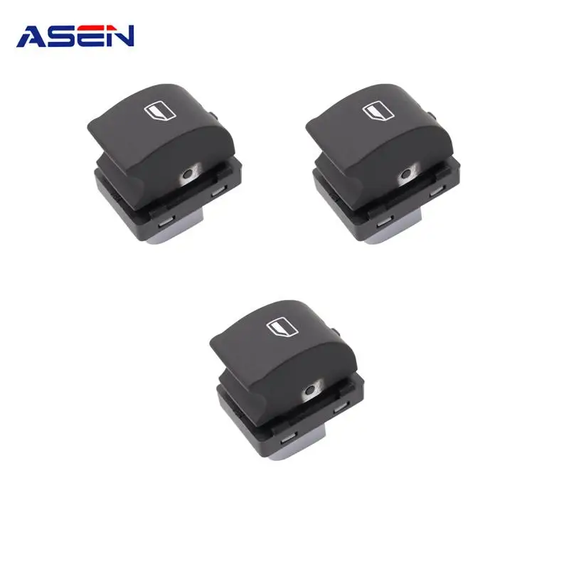 3 Pcs/Set Black Passenger Window Switch For Audi A4 B6 B7 RS4 Sedan R8 For TT Seat Exeo 8E0 959 855 8E0959855