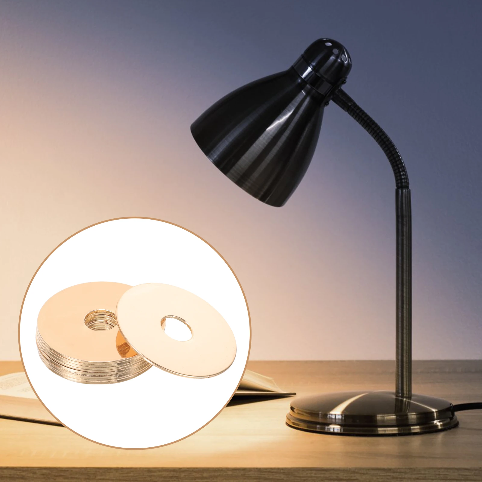 

10Pcs M10 Lampshade Collar Ring Stylish Design Long Lasting Floor Desk Lamps Lighting Accessories M10 Light Holder Ring