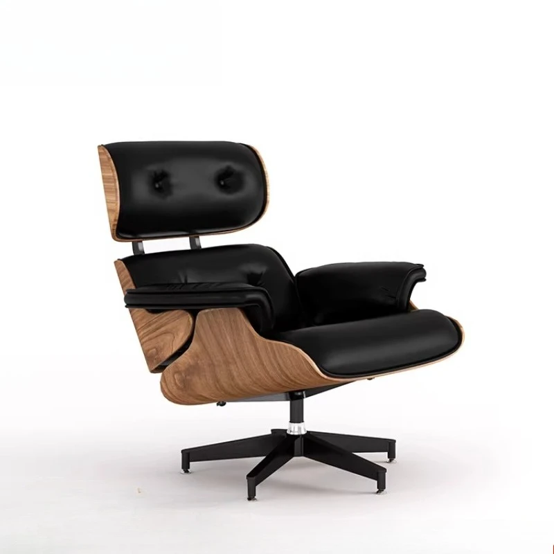 

Minimalist recliner living room lounge chair single leather sofa chair