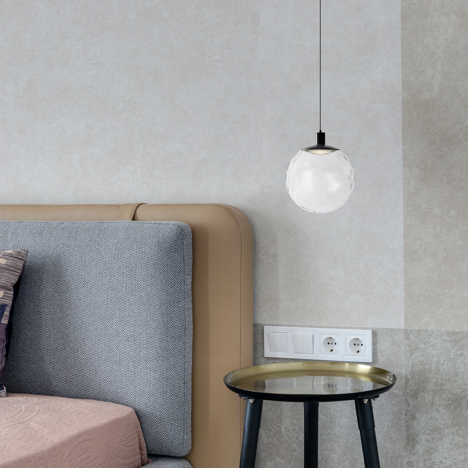 

Decorative Glass Lampshade Elegant Design Safe Rounded Edges for Pendant Lamp Fixture Replacement Globe Glass Lamp Shade