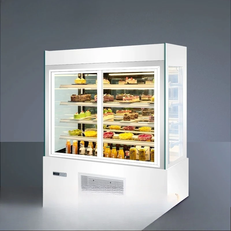 

Refrigerated Display Cabinet Vertical Right Angle Commercial Air-cooled Dessert West Point Baking Refrigerator Large Capacity