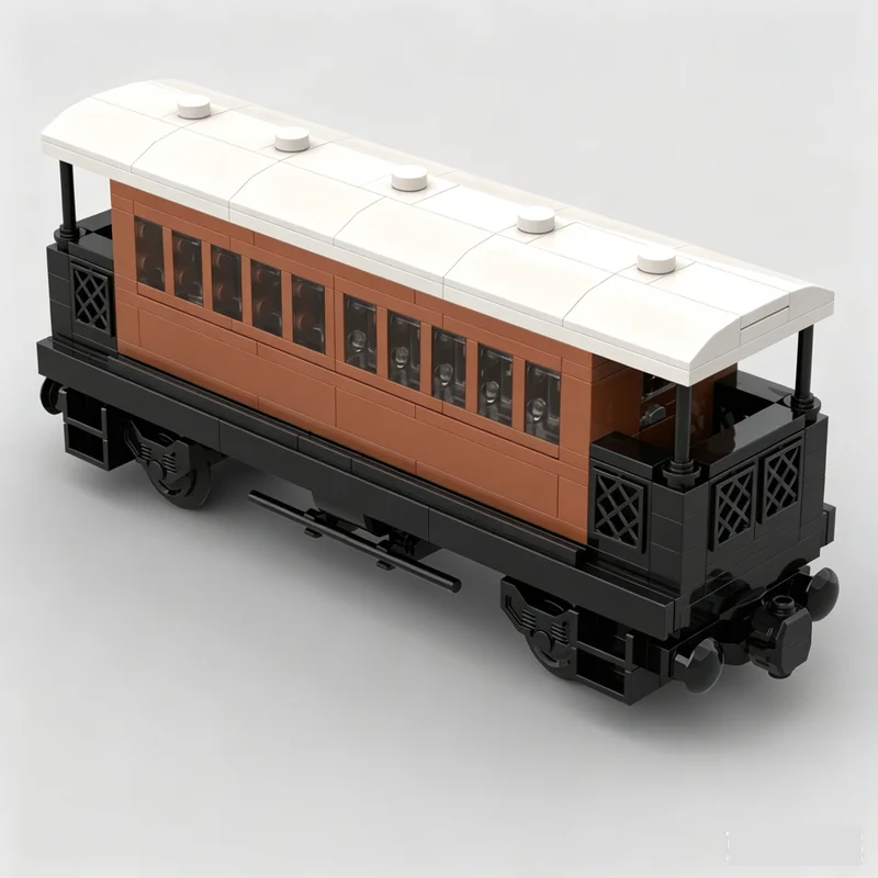 HOT 345PCS Tramway Passenger Coach MOC Creative Vehicle Model Custom Puzzles DIY Assembly Educational Toy Gifts Building Blocks