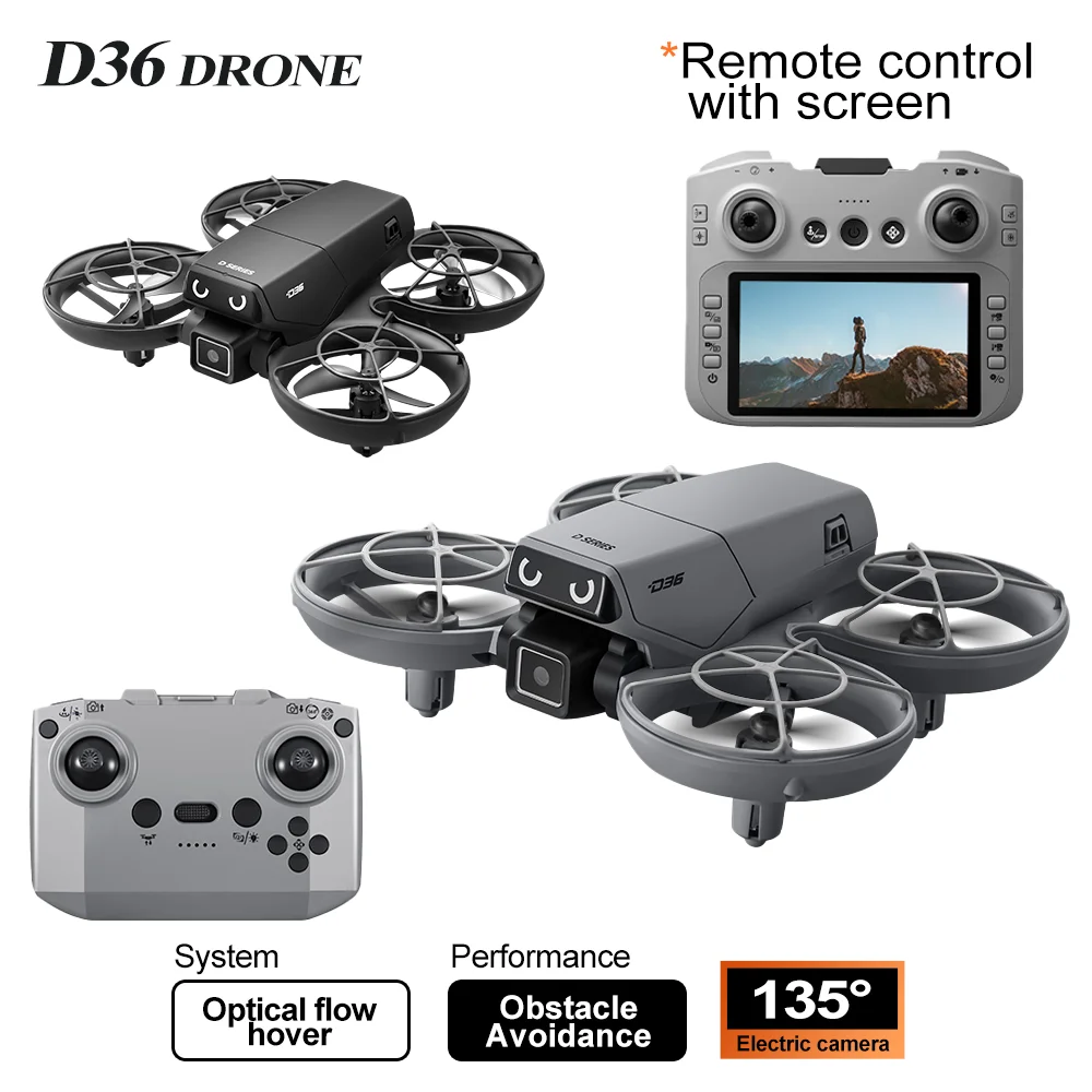 Drone Gimbal Mount - Drone D36 4K, protection d'hélice entièrement