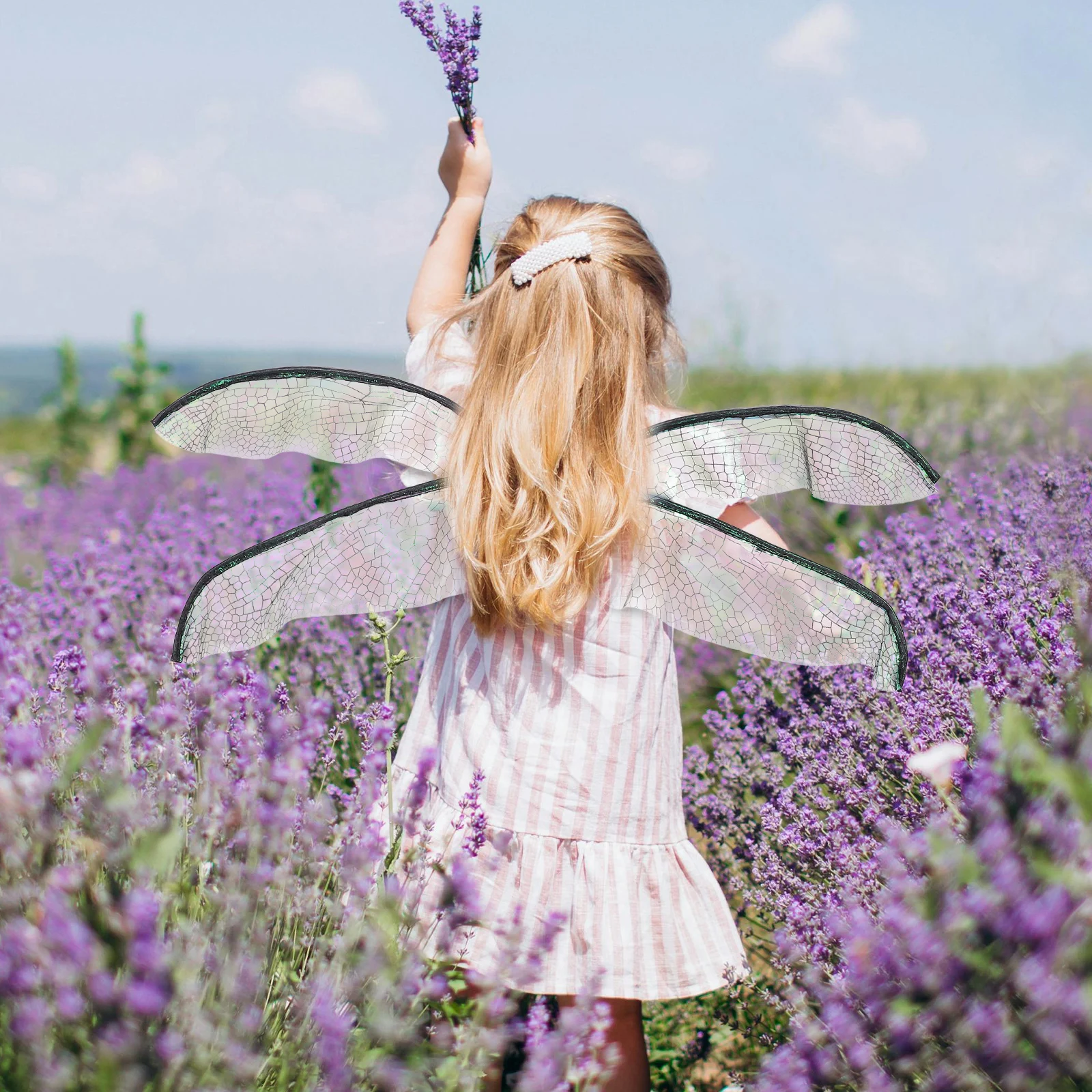 

Dragonfly Wings Costume for Adults Kids Festival Ball Dance Show Elegant Fairy Angel Wing Party Decorations Performance